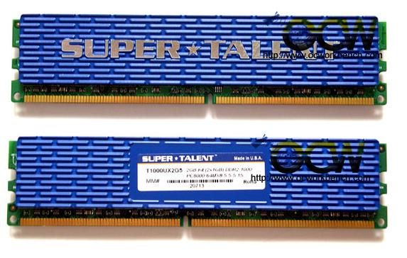 SuperTalent Overclocking DDR2 1000 MHz