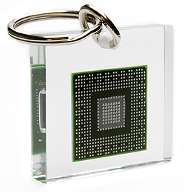 Zdjęcie: NVIDIA Chip Clear Lucite