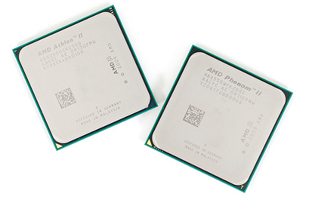 Zdjęcie: AMD Athlon II X2 250 oraz AMD Phenom II X2 550 Black Edition