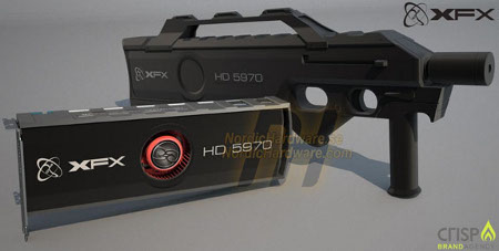 Zdjęcie: XFX Radeon HD 5970 4 GB Eyefinity 6 Black Edition