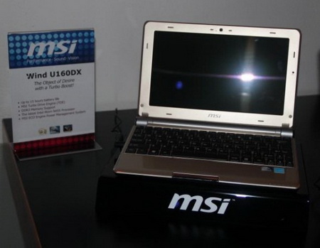 Zdjęcie: Netbook MSI Wind U160DX