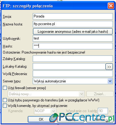 FTP - o wymianie danych sł&oacute;w kilka