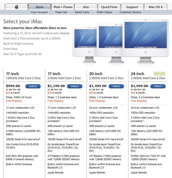 iMac z nowym procesorem - oferta