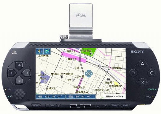 PSP z odbiornikiem GPS