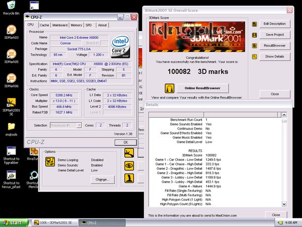 Wynik ponad 100k w 3DMark2001