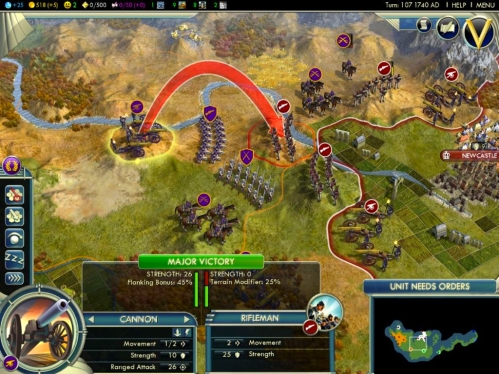 Screen z gry Sid Meier’s Civilization V