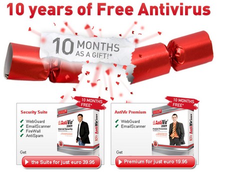 Avira AntiVir Personal ma 10 lat