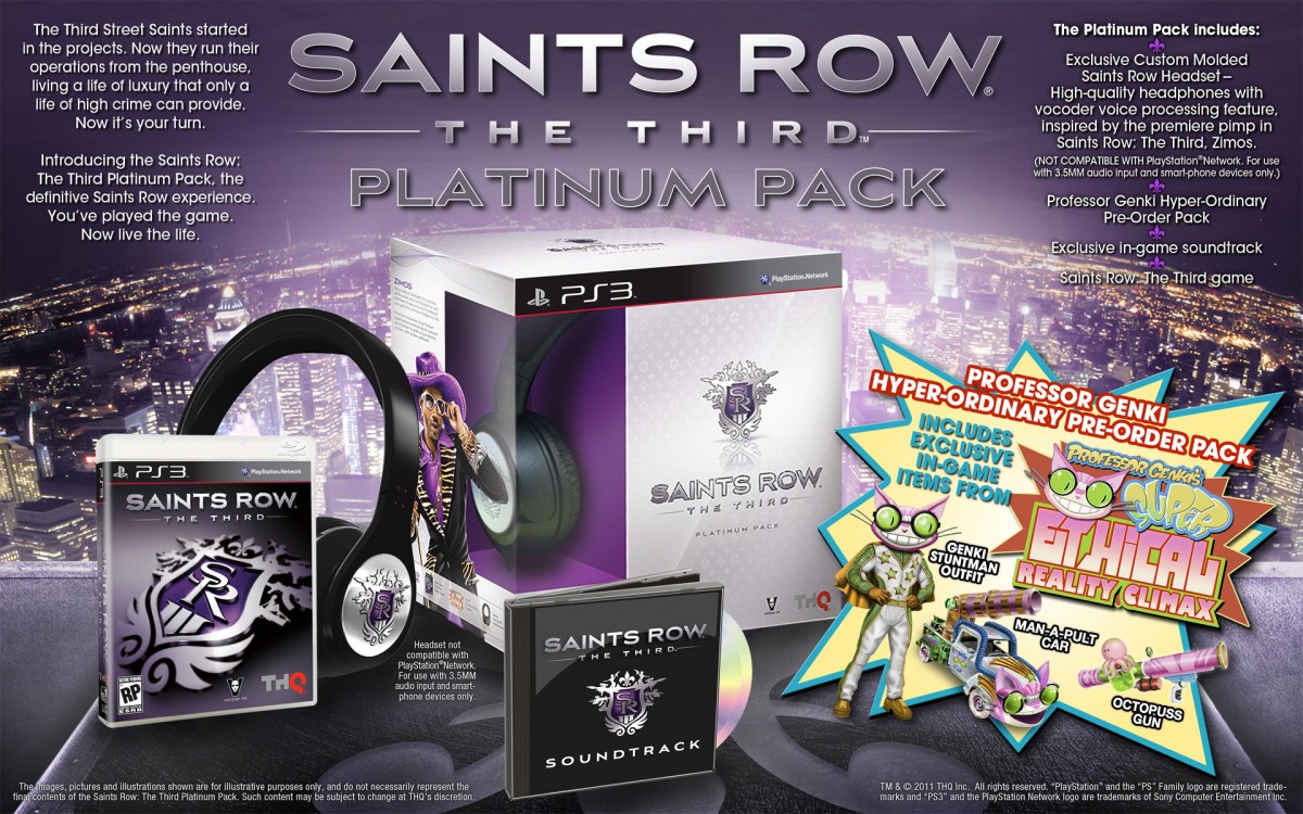Zawartość Saints Row: The Third Platinum Pack