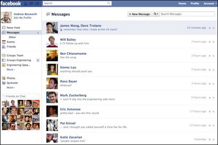 Usługa pocztowa na Facebooku